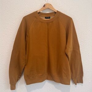 Frank & Oak mustard brown crewneck sweatshirt women’s Lg